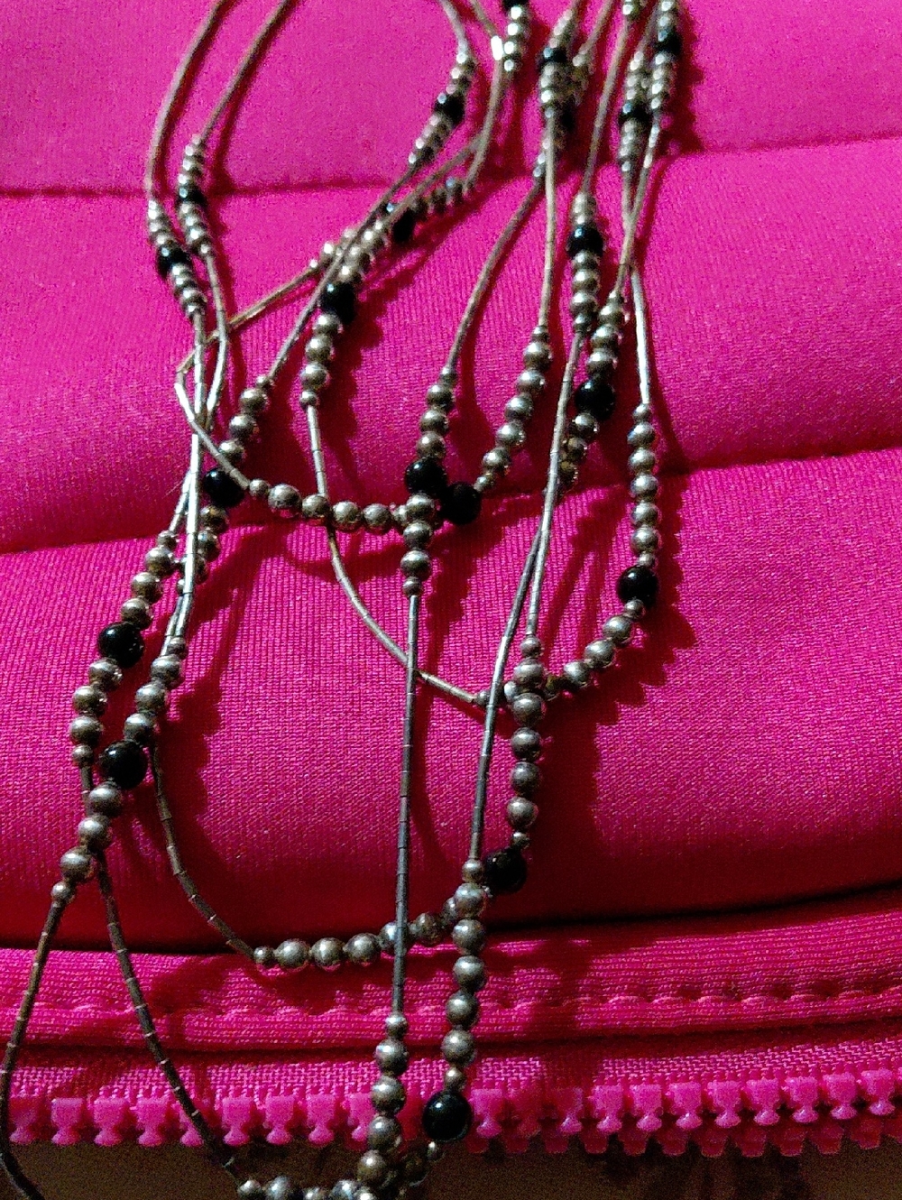 Sterling Silver Multi-Strand Necklace - Silver